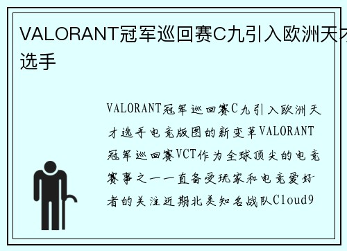 VALORANT冠军巡回赛C九引入欧洲天才选手